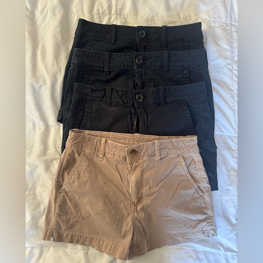 American Eagle shorts see sizes (2/4) styles available in description!! 10 each
